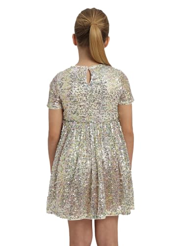 VERO MODA Girl Beige Fit & Flare Dress