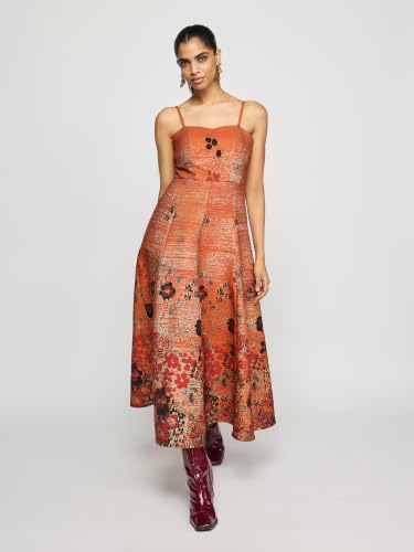 Label RITU KUMAR Orange Cherry Long Dress