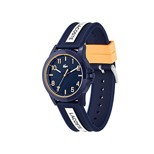 Lacoste Kids' Quartz Watch with Silicone Strap, Blue, 18 (Model: 2020142)