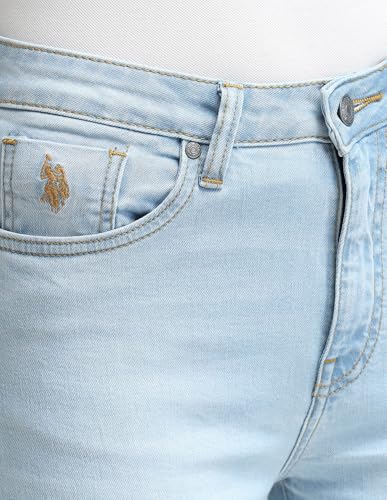 U.S. POLO ASSN. Women's Straight Jeans (UWAW24JEN206_Blue