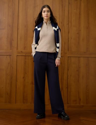 U.S. POLO ASSN. Cable Knit Regular Fit Sweater (UWAW25SWE160_White_XL)