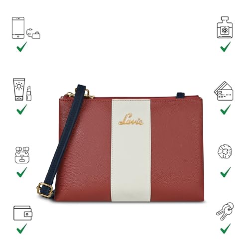 Lavie Women's Lynn 2C Colorblock Crossbody Sling Bag | Top Zip Sling Bag | Ladies Purse Handbag | Gift for Women