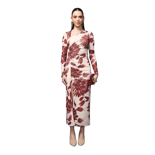 Kazo Clarke Maxi Dress (Wine_M)