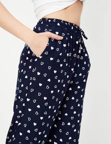 Max Women Heart Printed Capris (SP24CWC02NAVY)_XS