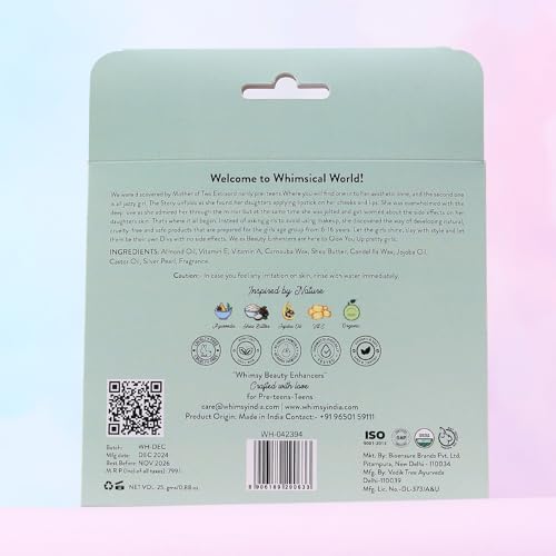 Whimsy Beauty Mini Lip Gloss Kit | Safe, Non Toxic Lip Gloss Set for Kids, Preteens & Girls | Moisturizing Lip Glosses with Vitamin E, Shea Butter & Jojoba Oil | Vegan and Cruelty Free (Pack of 5)