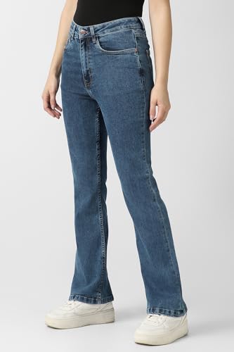 Women Blue Mid Wash Jeans