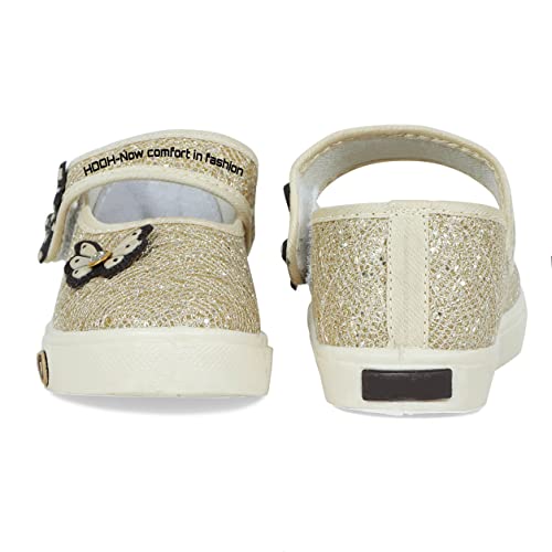 HOOH-Now comfort in Fashion Kids Girls Fashion Sparkle Bellies or Sandals (Golden Yellow, 4_Years)