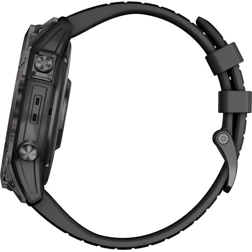 Garmin Fenix 7X Pro Sapphire Edition Smartwatch with Band, 51 mm Case, Carbon Gray/Black