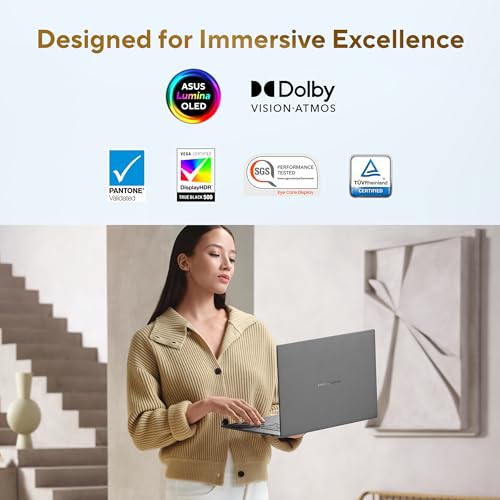 ASUS Zenbook S 16 (2026), AMD Ryzen AI 9 465, AMD Radeon iGPU, 32GB RAM, 1TB SSD, OLED, 16", (40 cm), Windows 11, M365 Basic(1 Year)* Office 2024, Antrim Gray, 1.50 kg, UM5606GA-SR248WS,Co-Pilot+ PC