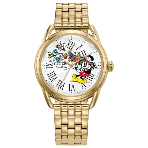 CITIZEN Ladies' Eco-Drive Mickey Mouse 36mm Stainless Steel FE7093-57W