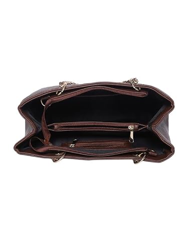 MINI WESST Women's Western Casual Solid Zip Handheld Bag | Ideal for Office, College & Everyday Use
