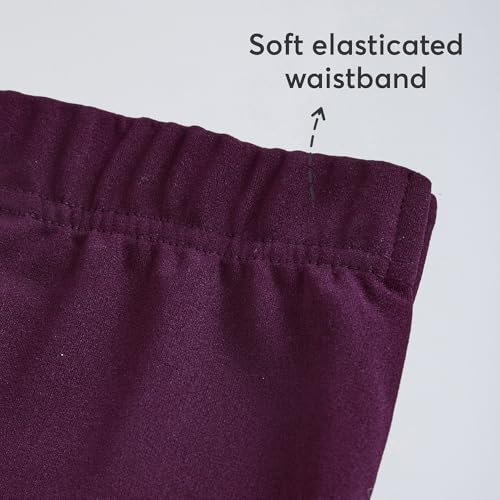 Hopscotch Girls Sleeveless Maroon 2-Pc Burgundy Pearl Accent Skirt Set (7-8 Years)