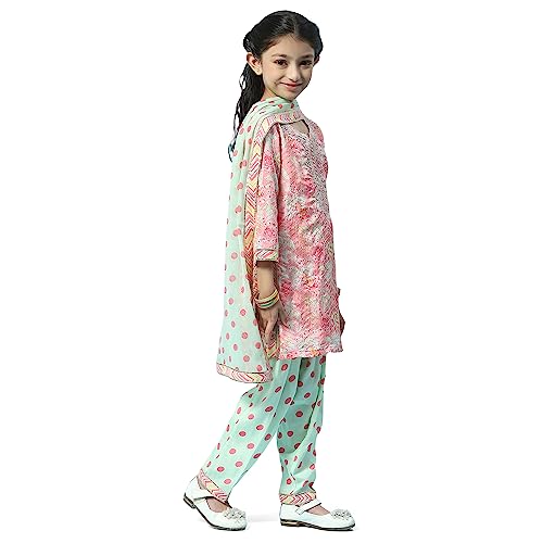 BIBA GIRL PRINTED RELAXED KID(KW5236_PEACH_9)