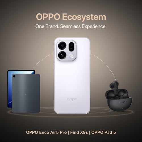 Oppo Find X9s 5G (Lavender Sky, 12GB, 256GB) | Hasselblad 50MP Triple Camera | 120× Super Zoom | MediaTek Dimensity 9500s | 7025mAh 80W SUPERVOOC | ColorOS 16