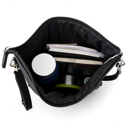 Strutt Sketchscape Sling Bag for Women | Artistic Canvas & Rexine Crossbody Bag | Adjustable Shoulder Strap | Zipper Closure with Back Slip Pocket | Casual Travel Office Everyday Messenger Bag