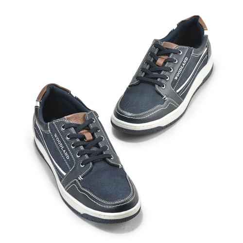 Woodland Men's Navy Softy Milled Casual Shoes-9 UK (43 EU) (OSNK 6215024)