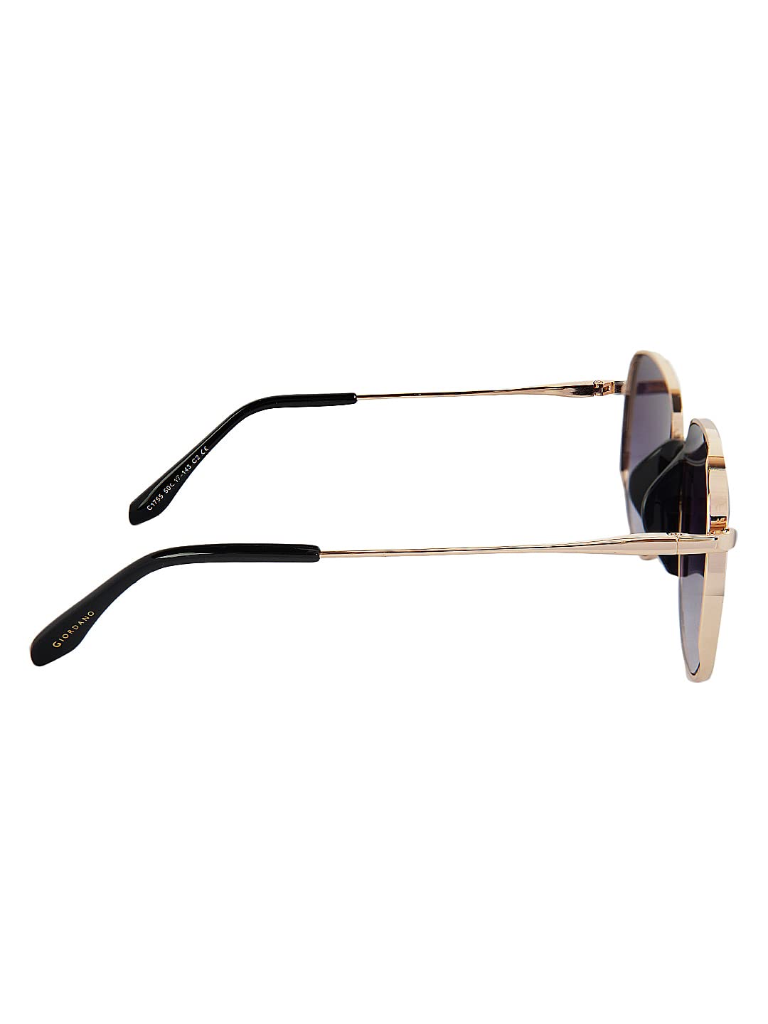 Giordano Stylish And Trendy Sunglasses For Women| Square Polarized Sunglasses 100% UV Protected Use For Girls & Women's - GA90315C02, 50 Mm, Gold