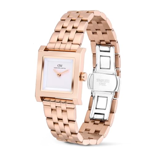 Daniel Wellington Square 24mm Silver Dial Analog Women Watch - DW0DL2801