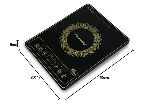 Butterfly Turbo Touch 1800W Induction Cooktop, Black, Sealed, 1 Burner, b22