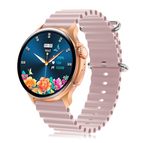 French Connection Nexus Premium Smart Watch with Pink Silicone Strap - FCSW03-4