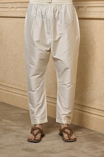 TASVA Ivory Jacquard Kurta Set|Size: XS