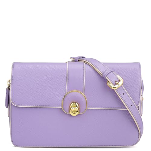 Da Milano Leather Sling Bag for Women - Purple (00176B)