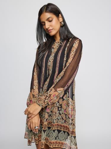 Label RITU KUMAR Black Misaki Short Dress with Camisole