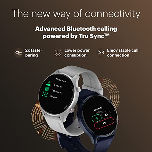 Noise Twist Round dial Smart Watch with Bluetooth Calling, 1.38" TFT Display, up-to 7 Days Battery, 100+ Watch Faces, IP68, Heart Rate Monitor, Sleep Tracking (Jet Black)