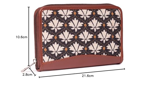 ZOUK Women Handcrafted Bidri Kaiser Chain Wallet