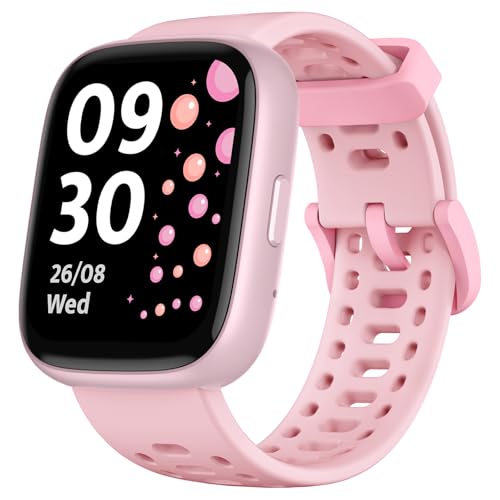 Cillso Kid Smart Watch for Boys Girls 1.83" HD Touch Screen with BLE5.3, Multiple Sports Modes, Pedometer, Activity Tracking, Alarm Clock, IP68 Waterproof, Ideal Children's, Pink