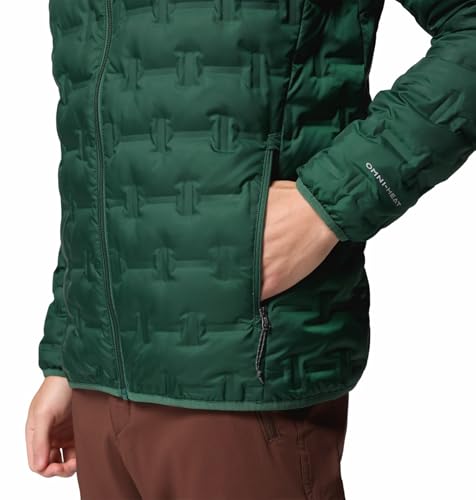 Columbia Men Green HEAT SEAL Delta Ridge II Down Jacket, XL