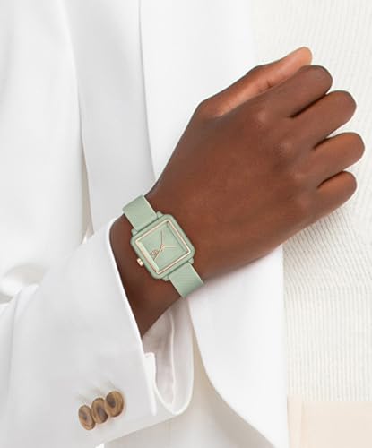 Lacoste Lacoste.12.12 Flow Qtz Basic Green Square Dial Women's Watch|Silicone Material|Multi Color Band - 2001387
