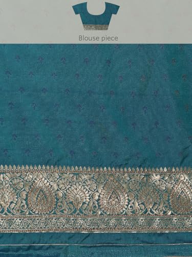 MOHEY Women's Green Art Silk Zari Weave Saree (Green)