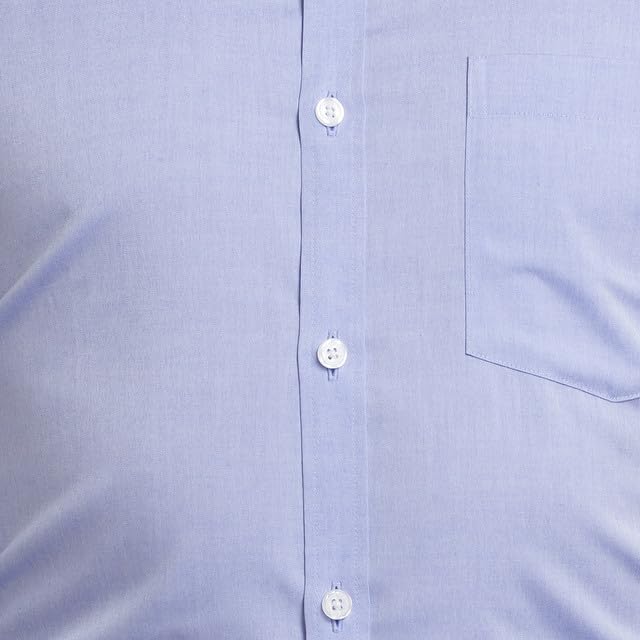 Park Avenue Men's Solid Slim Fit Shirt (Blue)
