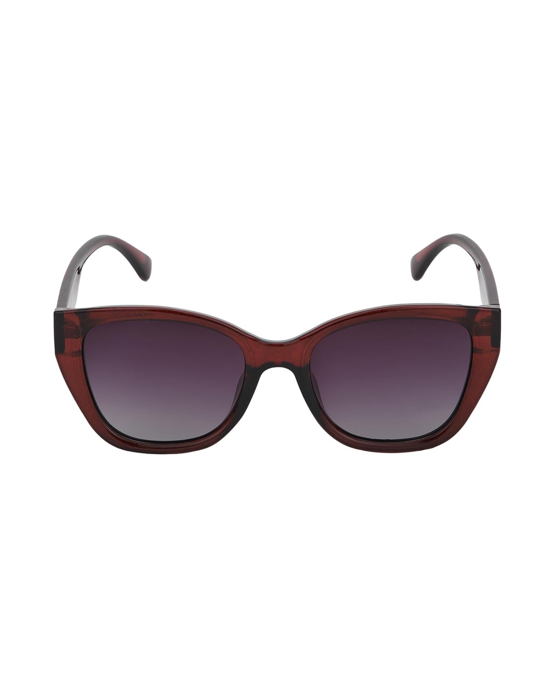 Red with Gold Toned and Polarised Lens Cat Eye Sunglass for women