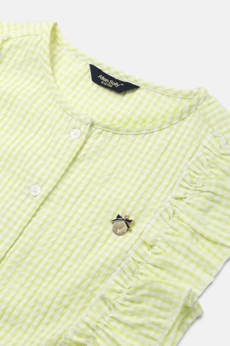 Allen Solly Girls Green Check Casual Top