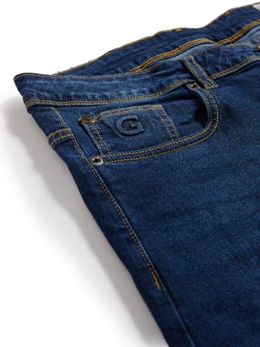 Giordano Men Dark Blue Regular Fit Mid-Rise Stretchable Jeans