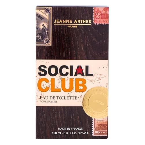 Jeanne Arthes Social Club Pour Homme Eau de Toilette for Men - 100ml