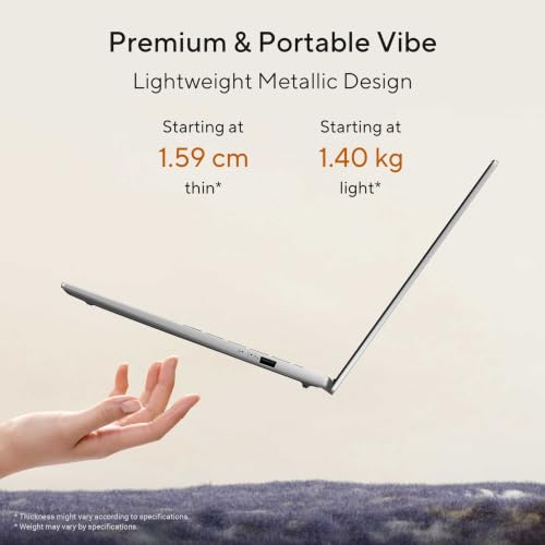 ASUS Vivobook S14 (2026), Smartchoice,AMD Ryzen AI 7 445,AMD Radeon iGPU,16GB RAM,512GB SSD,FHD+ OLED,14"(35.5 cm),Windows 11,M365 Basic(1Y),Office 2024,Cool Silver,1.4 Kg,M3407GA-SF075WS,AI Laptop