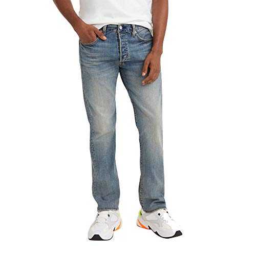 Levi's Men's 501 Original Fit-Jeans, Unleaded - Medium Indigo, 31Wx32L