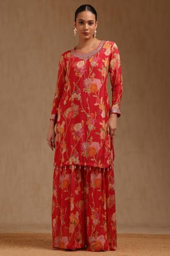 Soch Women's Chinon Salwar Suit Set (SMUA5CD2319_Red