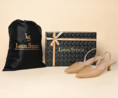 LOUIS STITCH Women’s Brown Stiletto Heel Sandals | Comfortable Close Toe Sandal | LSOF-FI11-PTAS | UK-6