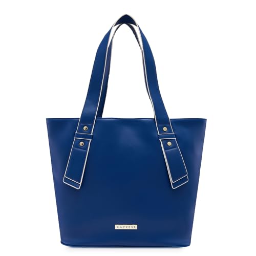 Caprese Amelia Tote Medium Navy Office Handbag