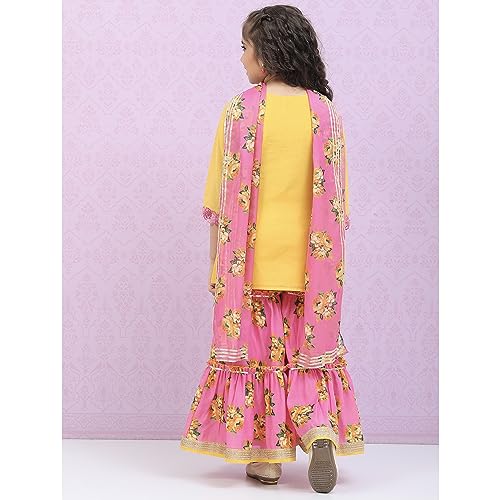 BIBA GIRL SOLID RELAXED KID(KW4755_YELLOW-VIOLET_15)