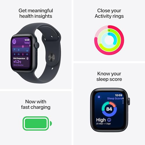 Apple Watch SE 3 GPS + Cellular 40mm Starlight Aluminium Case with Starlight Sport Band - M/L
