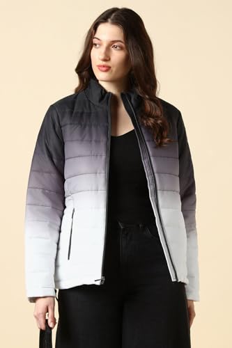 Women Grey Textured Casual Jacket