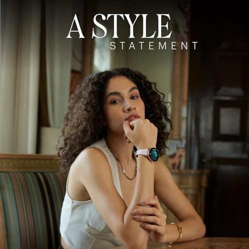 Noise Diva 2 Fashion Smart Watch for Women - Sleekest Dial, 36mm AMOLED Display, Snug Fit, Improved Female Cycle Tracker, BT Calling, Sleep Tracking, AI Voice Assistant, Password Protection(Rose Pink)