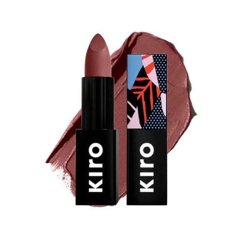 Kiro Moist Matte Lipstick - Nude Garnet (Soft Wine), 4.2g | Super-Pigmented, Long-Lasting, Moisturizing, Non-Drying, Non-Feathering, Smudge Proof | Skin Care Infused with Natural Oils