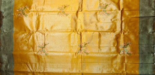 SREE KUMARAN Women's Kanchipuram Kubera Silk Pure Pattu Sarees – Deer Butta With Blouse (VSK161-9)