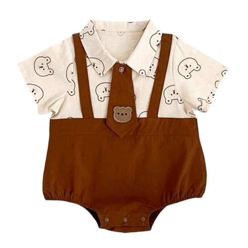 Hopscotch Baby Boys Cotton Bodysuit in Cream Color For Ages (3-6 Months)